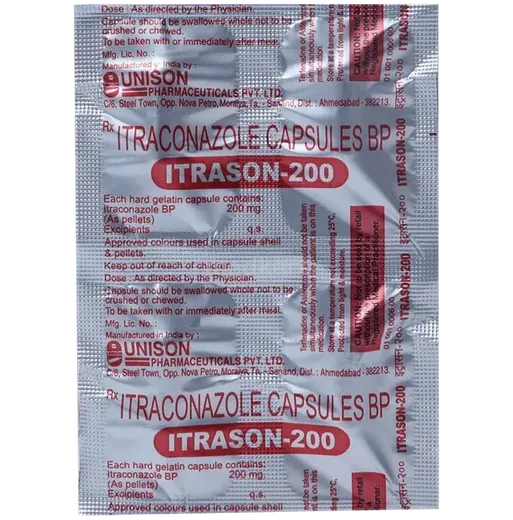 itrason 200mg capsule 4's